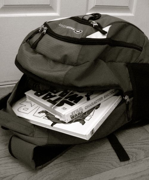 stuffed backpack